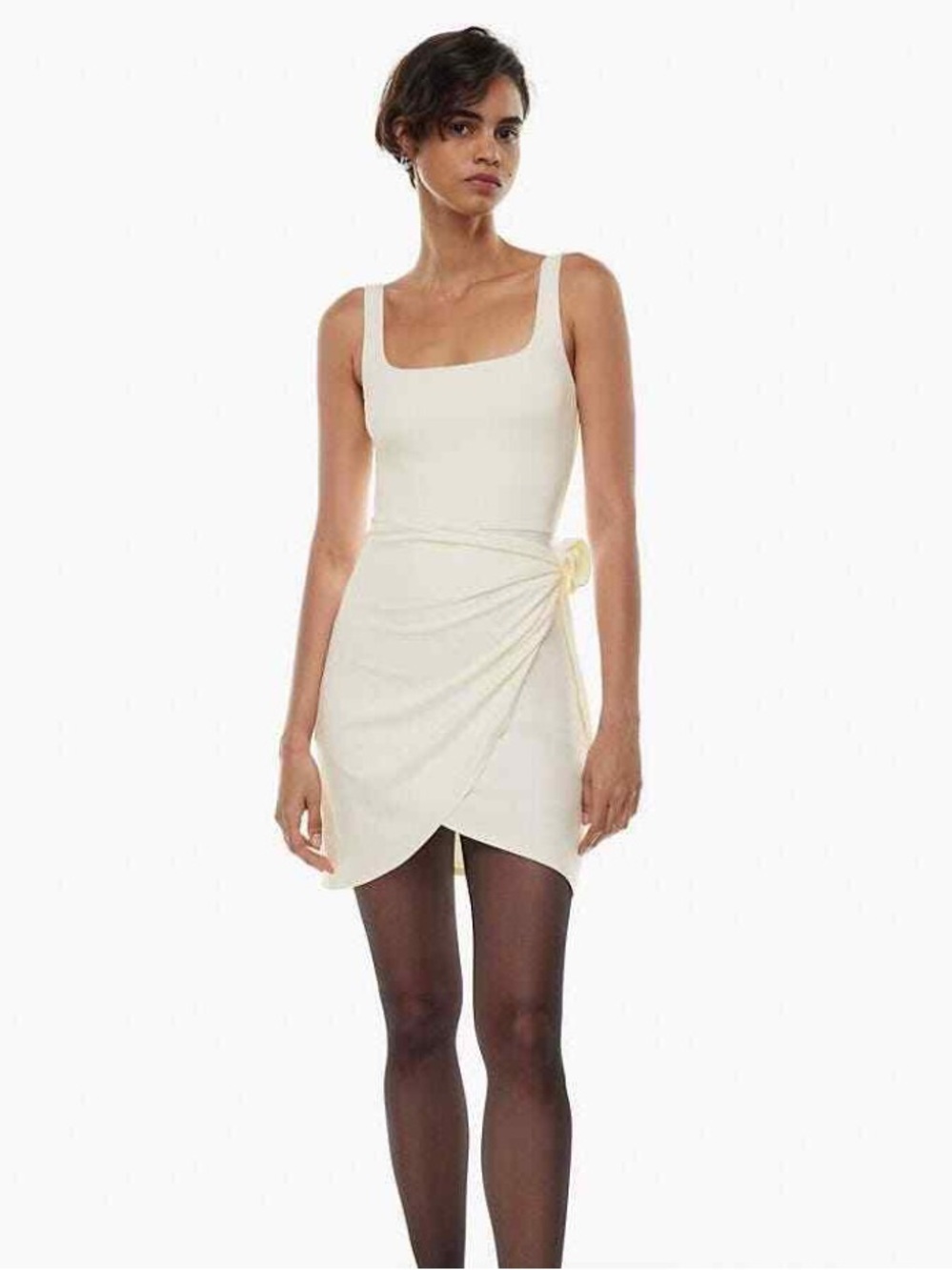 Aritzia x Wilfred Light Birch Sleeveless Mini Dress